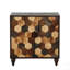Buffet avec motif en nid d'abeille, armoire d'appoint moderne pour un rangement durable et élégant-130596721-130596722