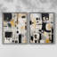 ABSTRACT Series CCCCLXXIX - Reproduction encadrée de qualité supérieure - prêt à être accroché - aucun clou requis - aucun clou requis-1783236399-1783236388
