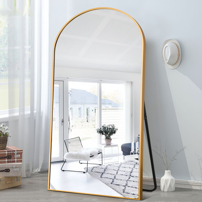 Miroir pleine grandeur Calliegh, 71 po x 31 po, Doré