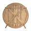 Table basse d'extérieur ronde en bois d'acacia