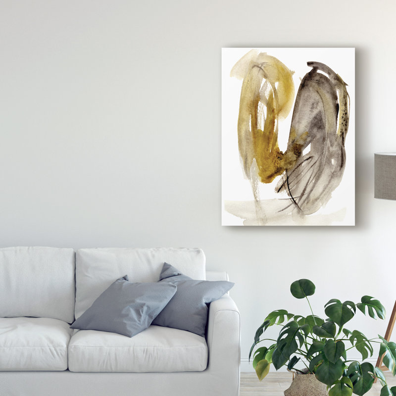 « calendula ii », peinture sur toile tendue, H 32 po x l 24 po x P 2 po