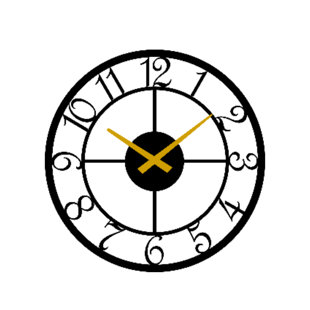 PLATINUM-Wall Clock Medium-