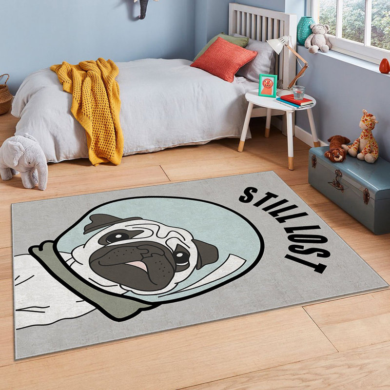 Tapis luxueux (2,6 x 4,6 pieds), 100% polyester, 740 g / m² | Tissu de velours doux, envers en feutre antidérapant, éponge stratifiée pour le confort | Antibactérien, lavable à la machine à 30 ° C | Élégante décoration intérieure