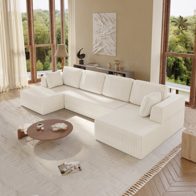 Compression Packed Oversized Modular Sectional Sofa, 3-piece Foam Couch With Flexible Layout, No Assembly Required