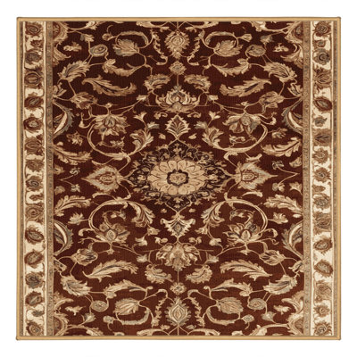 Tapis brun lavable à la machine