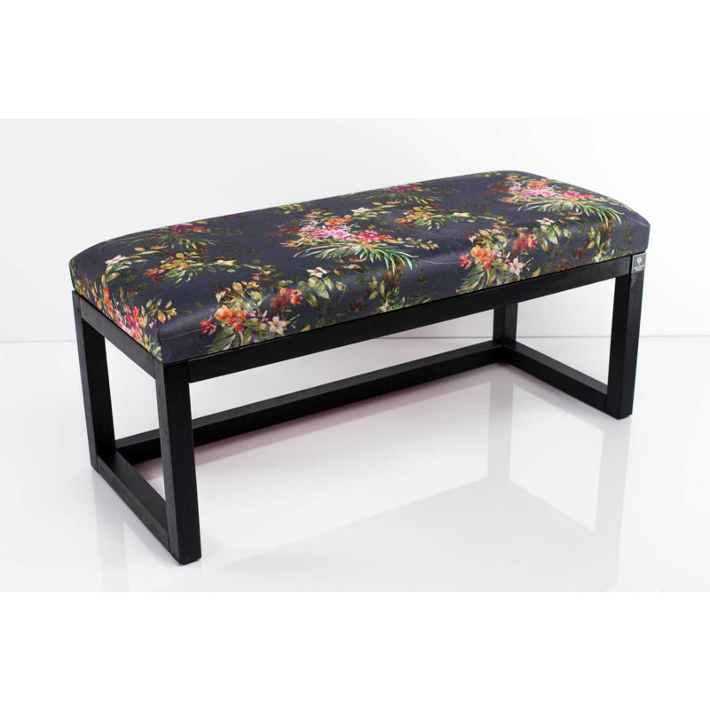Velvet Upholstered Bench, 50cm H x 100cm W x 30cm D, Paradis04