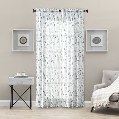 Eucalyptus Semi Sheer Curtain Single Panel