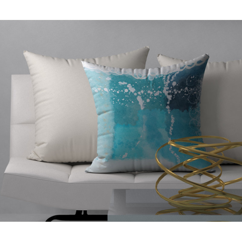 Coussin décoratif carré somptueux somptueux, 24 po x 24 po