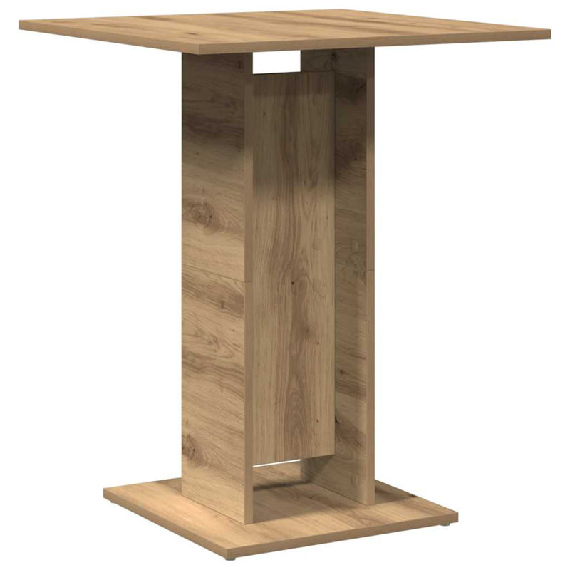 Anamda 23.6'' Pedestal Dining Table, artisan oak