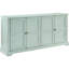 Buffet Traditional, armoire de rangement bleue patinée