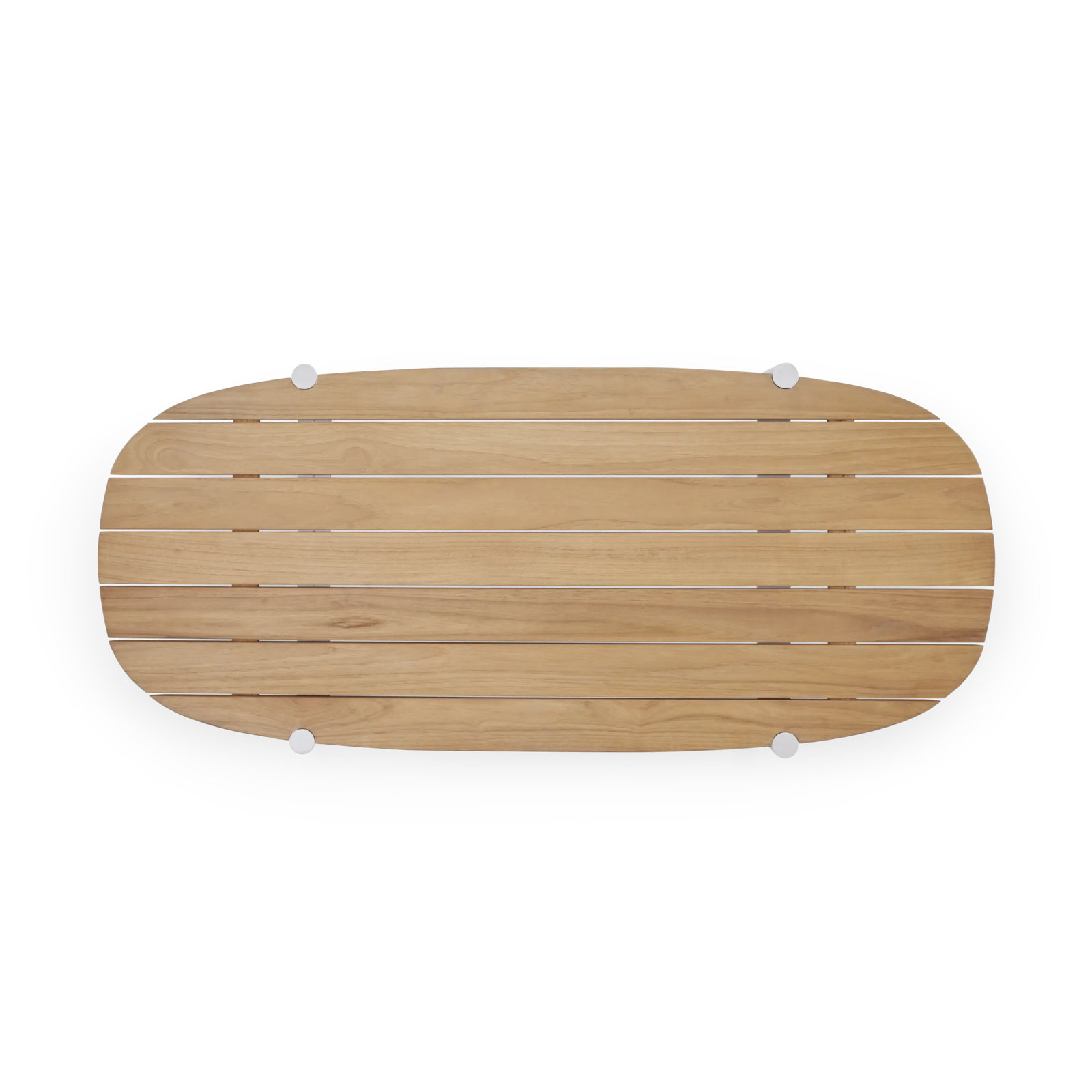 Terra 52'' Teak Outdoor Coffee Table, Putty
