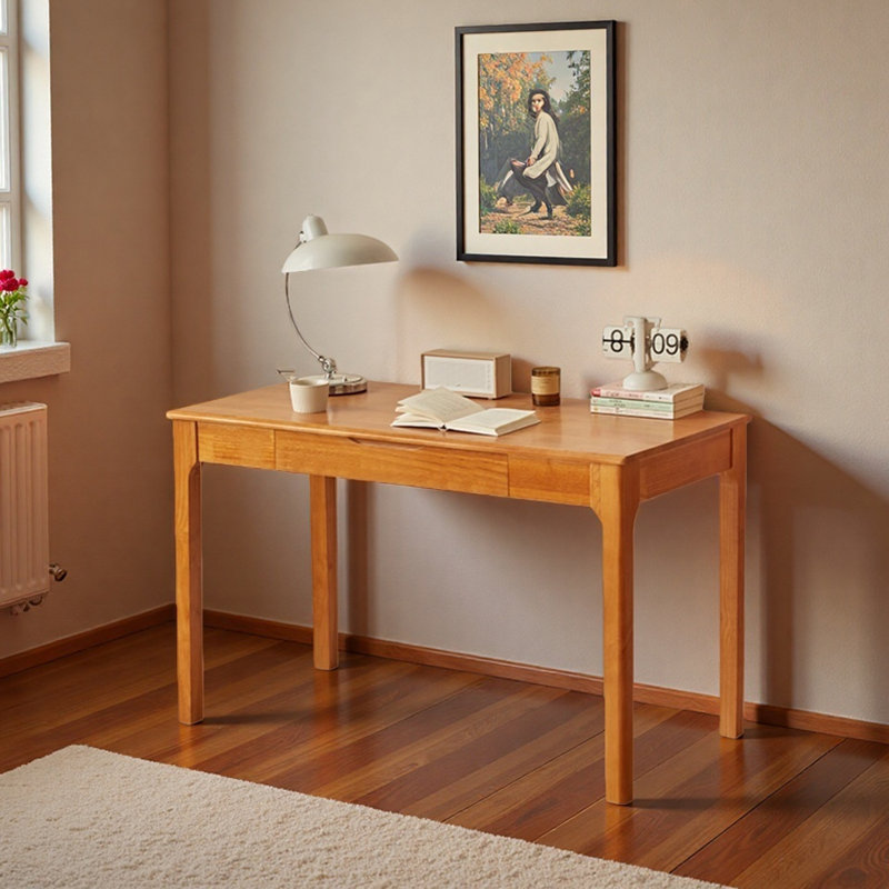Simple Rectangular Storage Drawer Writing Desk, 29.52" H x 39.37" W x 21.65" D