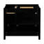 Armoire de salle de bain contemporaine avec tablette de rangement et tiroir-106864705
