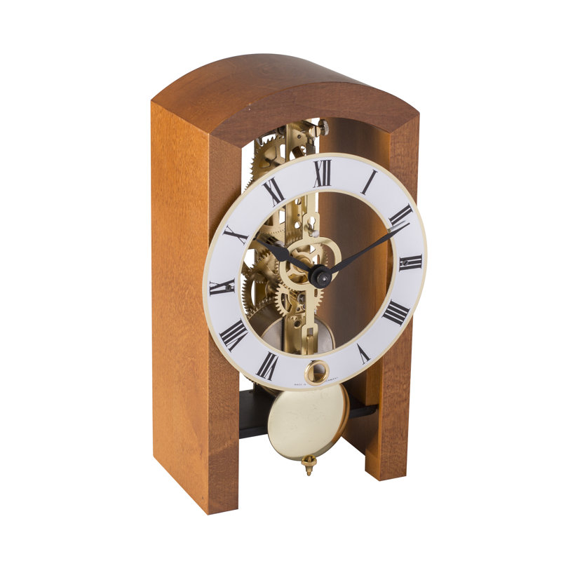 Burcham Mechanical Tabletop Clock, Cherry