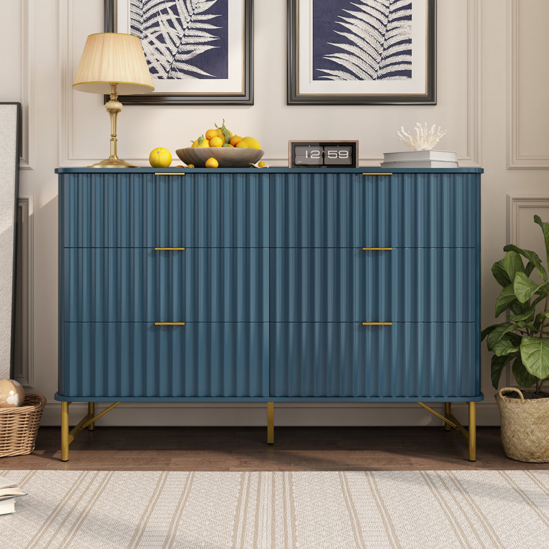 Barberton 6 - Drawer Accent Chest, Green