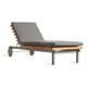 Perch 26'' Outdoor Powder Coated Aluminum Chaise Lounge