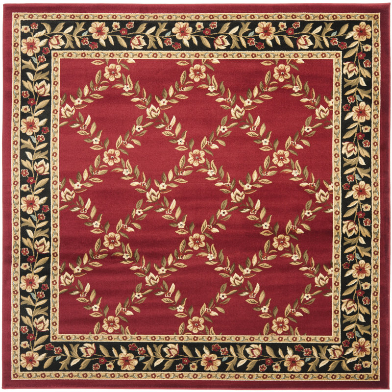 Lyndhurst Performance Floral Rug, Square 6'7"
