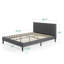 Lit plateforme tapissier Zinus-50919961-50919962
