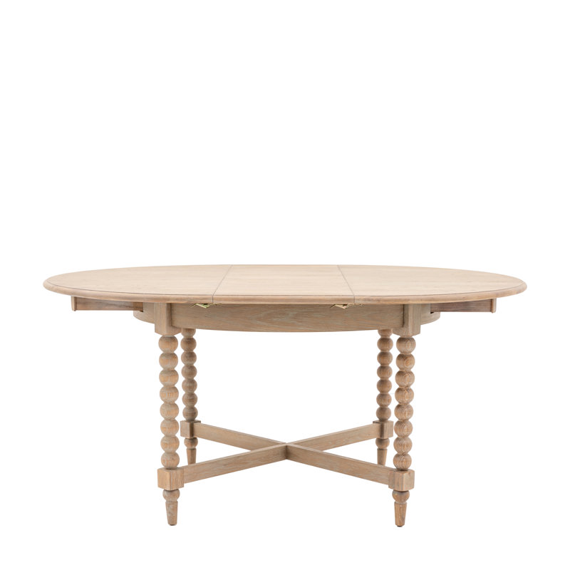 Veun Extendable Oak Round Dining Table