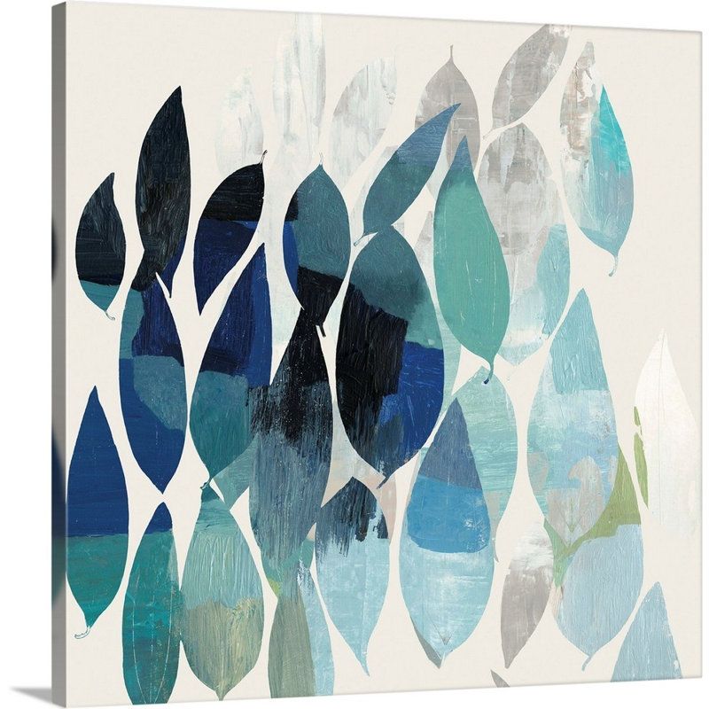 Feuille murale II-reproduction d’art sur toile, Toile tendue, H 48 po x l 48 po x P 1,25 po