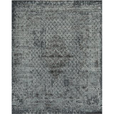 Abstract Area Rug in Dark Blue