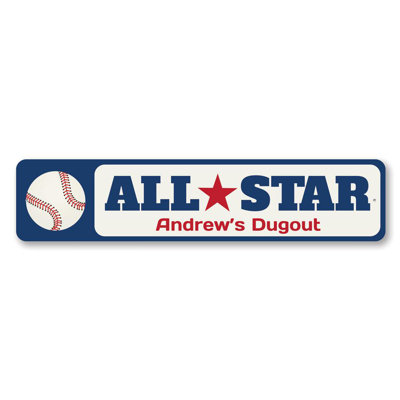Plaque en aluminium All Star