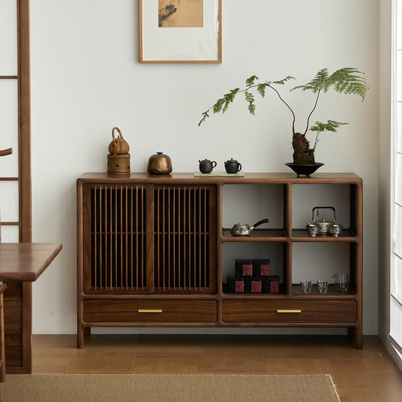 Buffet rétro simple et léger de luxe, H 35,4 po x l 63 po x P 14,9 po
