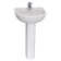 Barclay 16.13'' White Vitreous China Circular Bathroom Sink with Overflow