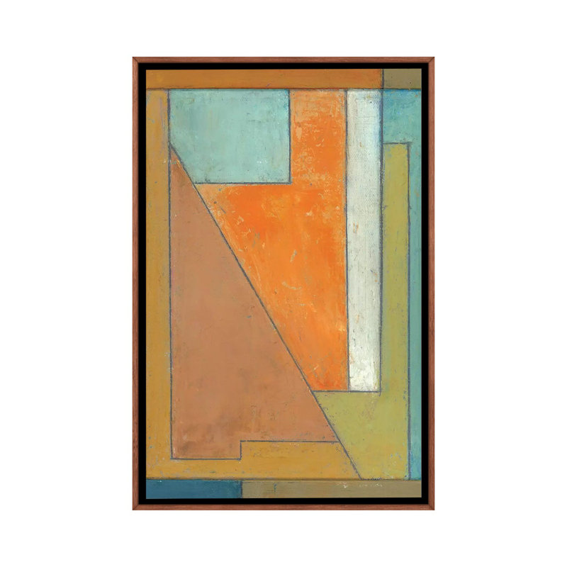 Small Studies Twenty Seven by Stephen Cimini - Painting on Canvas, 66.04 cm H x 45.72 cm W, Classic Brown Wood Framed
