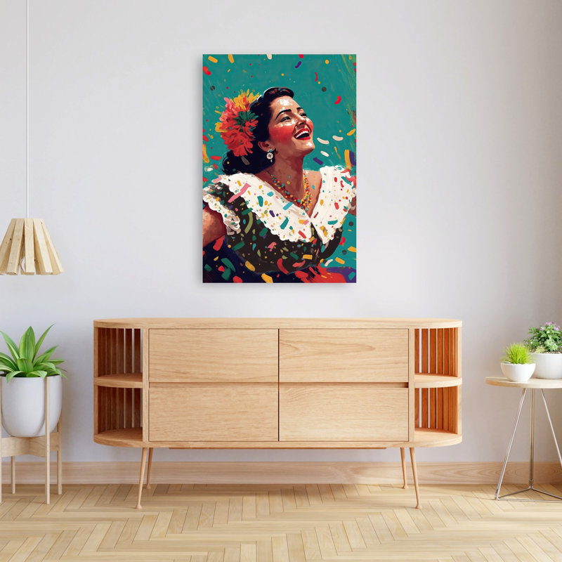 Reproduction d'art mural rétro sans titre, H 48 po x l 32 po