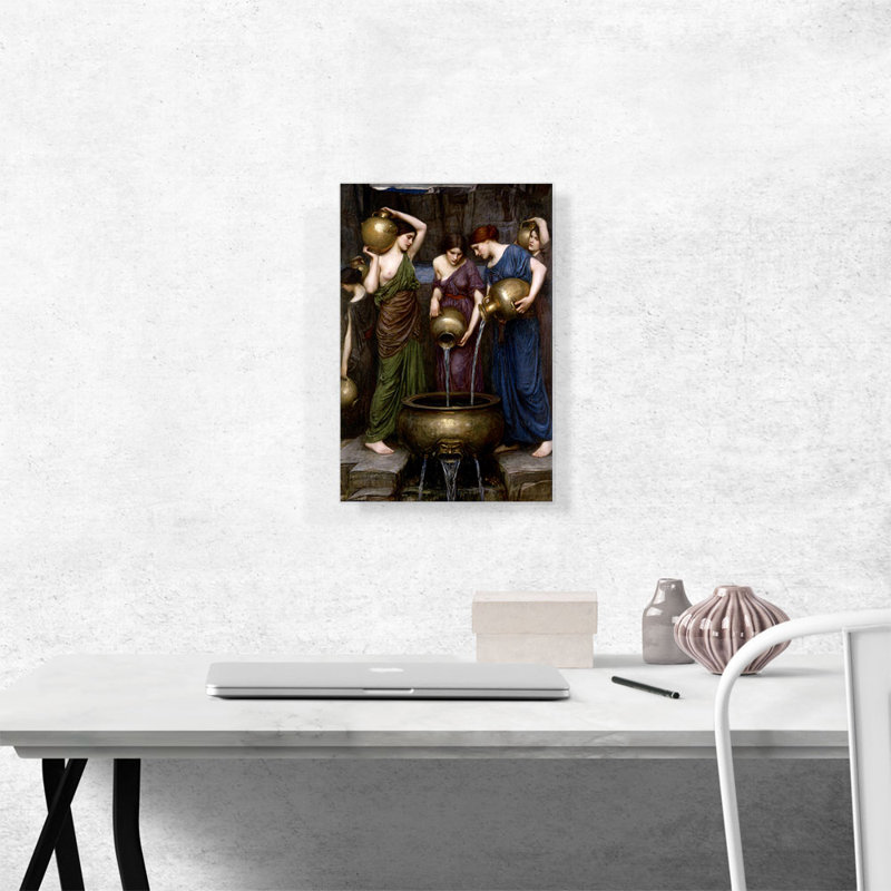 «Danaides 1903» par John William Waterhouse, reproduction d'art sur toile tendue, H 18 po x l 12 po x 1,5 po