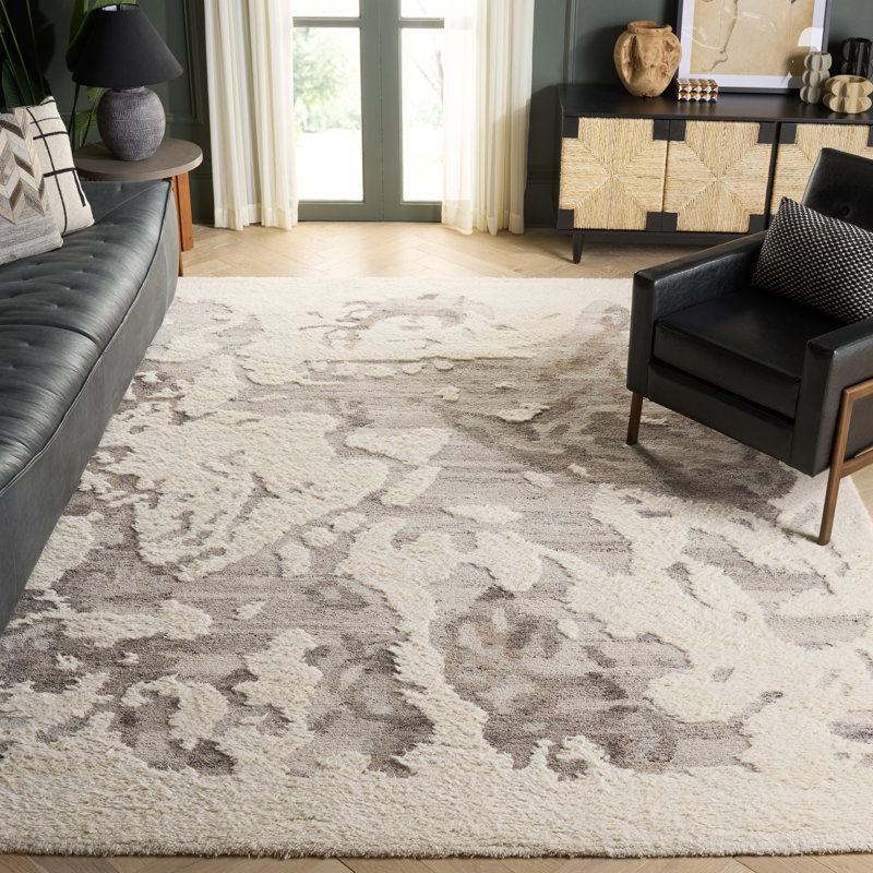 Tapis en laine touffeté à la main Casablanca 448, Rectangle 8 pi x 10 pi