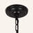 4-Light Black Geometric Cube Pendant Light with Clear Crystal Accents
