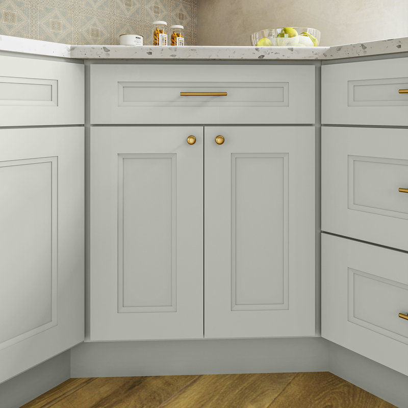 Armoire d'angle, Double shaker Laguna Grey