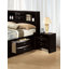 Ensemble de chambre à coucher contemporain avec lit, tables de chevet et bibliothèque de tête de lit, offrant beaucoup de rangement et un design élégant pour la vie moderne-1282535542-1282535543