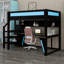 Base de lit de jeu compacte avec port USB intégré, bureau, garde-robe et DEL-1564413085