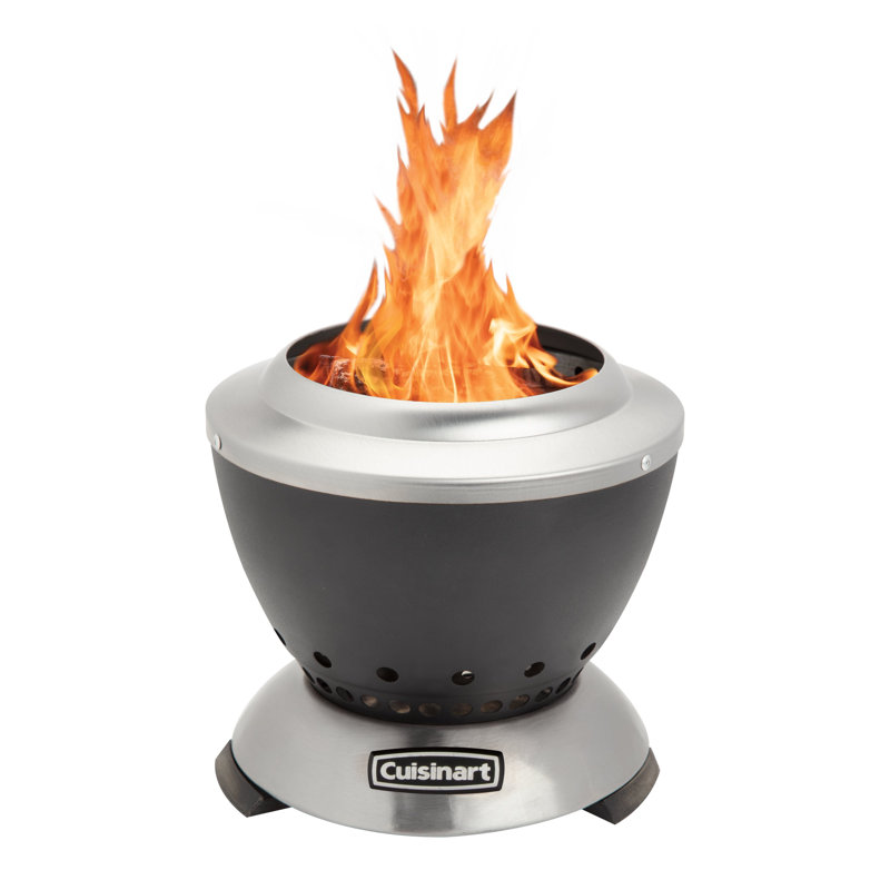 7.5-In. Cleanburn Smokeless Outdoor Tabletop Fire Pit with Dual Fuel Compatibility