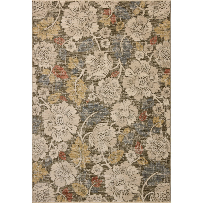 Loloi Eileen Olive / Multi Area Rug, Runner 2'6" x 7'6"