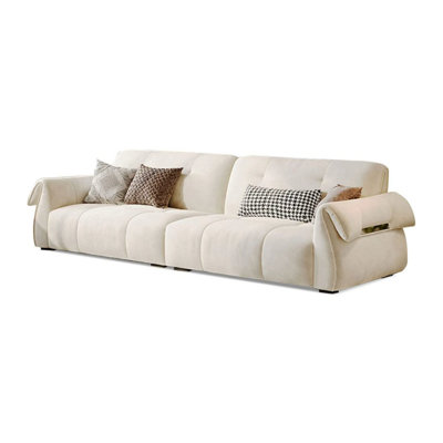 Coussin blanc modulaire 100% polyester