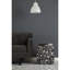 Tapis en laine à motif de chevrons à motif zigzag abstrait gris clair et blanc fait à la main Acworth-34787035