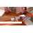 Dusek 4 - Person Wood Patio Dining Set with Rectangular Table