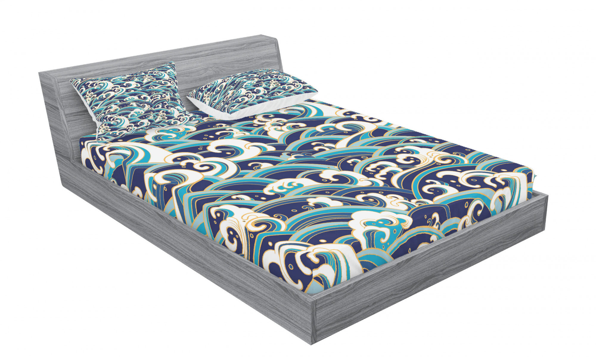 Ehrensburg Diving Dolphins Bunkie Deluxe All-in-One Zipper Bedding Set East Urban Home Size: Full / Double