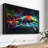 " Great White Shark Color Grunge Wall Art "-1360337223