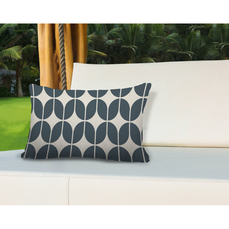 Housse et insert de coussin extérieur d'extérieur, 15 po x 15 po, gris, Carré