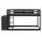 Twin Solid Wood Bunk Bed Space Saving Design By RIDGEPOLE Espresso-1902903475-1902903484