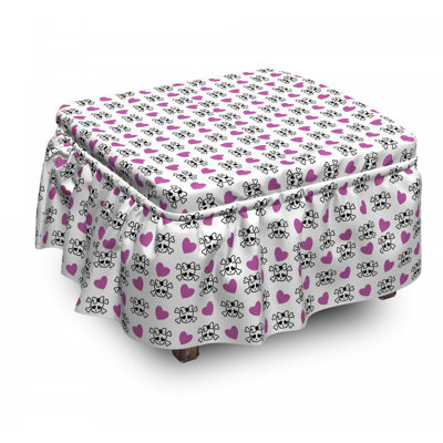 Box Cushion Ottoman Slipcover