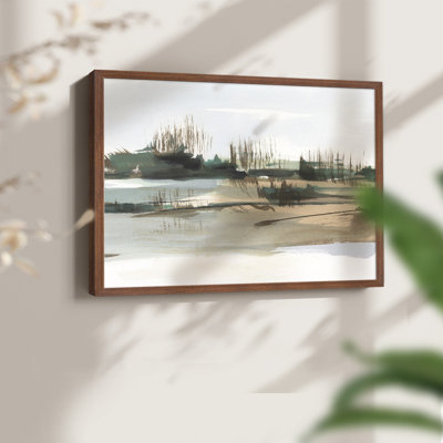 Marsh Reeds IV -Framed Print - Restickable