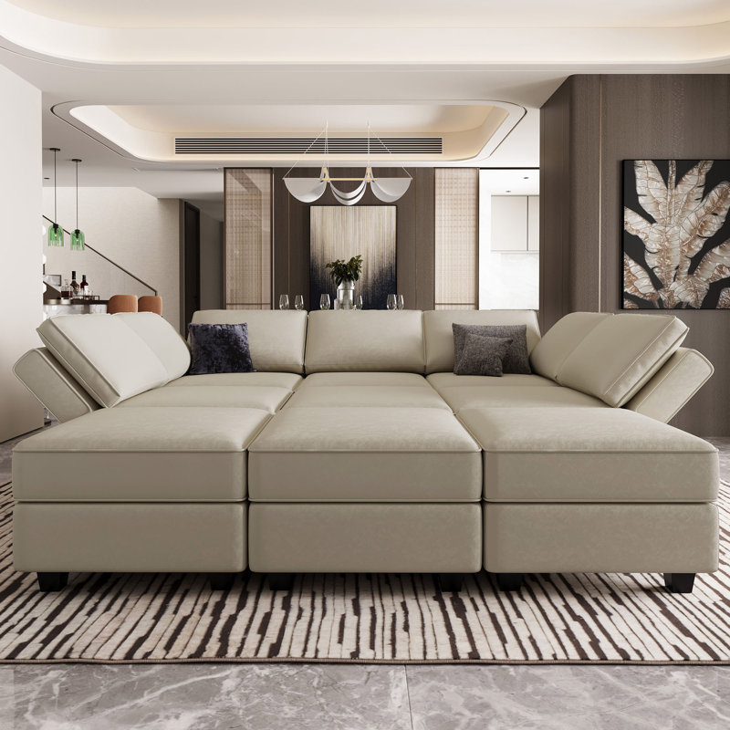 Neemi Upholstered Sectional, Gray Velvet