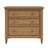 Artistic Solid Wood Nightstand - 3-Tier Storage, Metal Accents (Wood/Walnut Options Set Of 2)-1236894773
