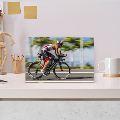 Pro Rider On Bike Phase Of Ironman World Championship, Hawaii, Usa Contemporary Wall Art